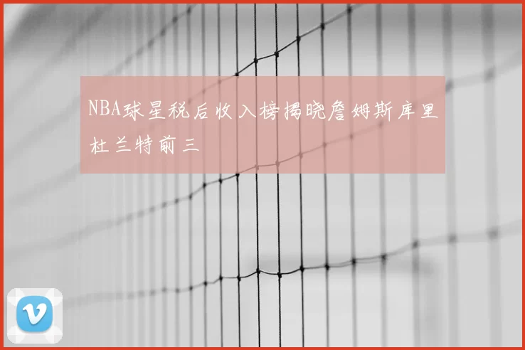NBA球星税后收入榜揭晓詹姆斯库里杜兰特前三