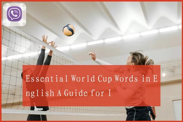 Essential World Cup Words in English A Guide for I